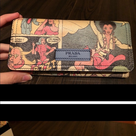 Vintage Rare Prada comic wallet with box Limited edition - Picture 3 of 13